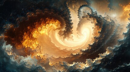 Poster - Abstract digital fractal artwork with a fantasy theme