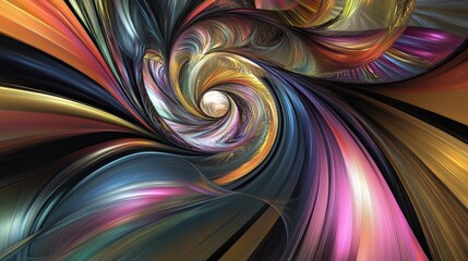 Aufkleber - Abstract digital fractal background created using computer graphics