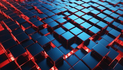 holographic cube matrix background