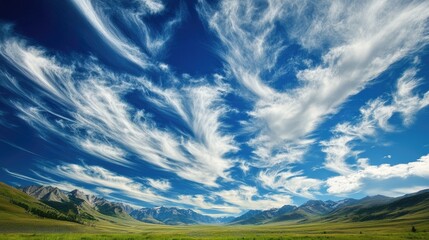 Poster - Cirrus Clouds in the Sky
