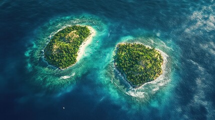 Aufkleber - Aerial View of Tropical Islands