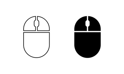 Aufkleber - Mouse computer icon isolated on white background. Pointer sign symbol