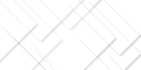 Poster - Abstract white background with diamond and triangle shapes layered in modern abstract pattern design.Grey white abstract square background geometry shine and layer element vector for presentation.	