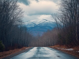 Wall Mural - serene country road