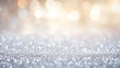 © john - a blurry photo of a silver glitter background with a light shining in the background and a blurry background with a light shining in the middle. generative ai