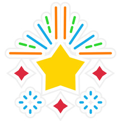 Sticker - Fireworks Icon