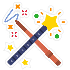 Sticker - Magic wands Icon