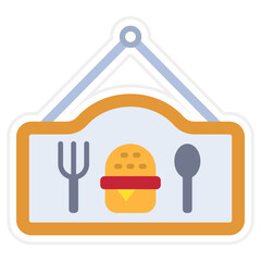 Sticker - Food sign Icon