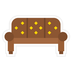 Canvas Print - Sofa Icon