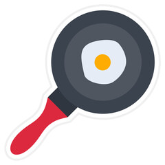 Canvas Print - Fry pan Icon