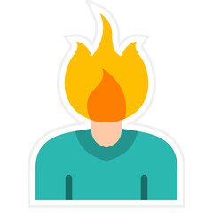 Sticker - Flame Icon