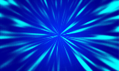 Fototapete - The abstract halftone background consists of different dots.