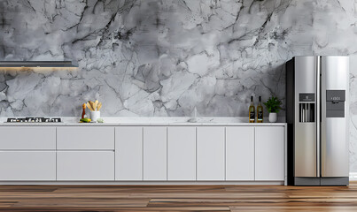 Wall Mural - modern kitchen with furniture