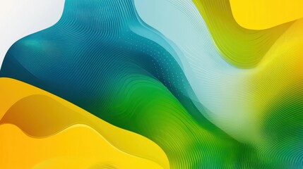 Canvas Print - Abstract wavy design with vibrant colors and smooth gradients.