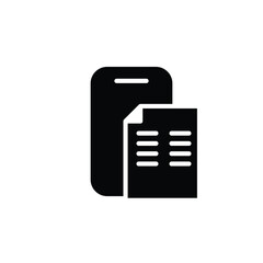 Poster - document app solid icon vector design good for web or mobile app