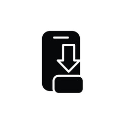 Poster - app downloader solid icon vector design good for web or mobile app