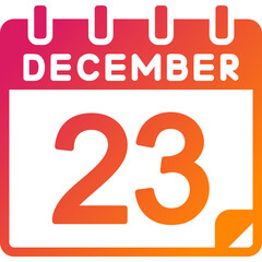 Poster - 23 December Vector Icon Design