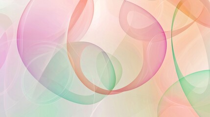 Poster - Soft pastel colors blend in a dreamy, calming pattern of beauty and harmony, perfect for a touch of modern style