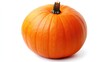 © AkuAku - Vibrant orange pumpkin on white background symbolizing abundance and health