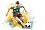 Football sports soccer determination.