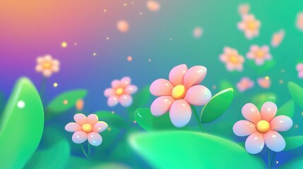 Aufkleber - Bright spring light green blurred background with a glowing effect perfect for summer themed design and wallpaper use