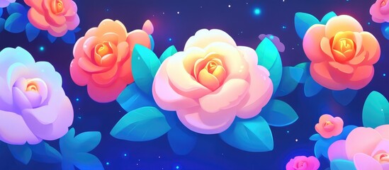 Poster - Beautiful Pastel Rose Background