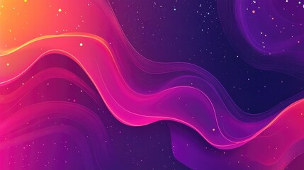Poster - Colorful Neon Liquid Digital Art Abstract Flowing Background Design Gradient Dynamic Shape Overlay Warped Vibrant Glass Texture Holographic Wavy Transition Effect