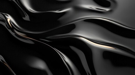Poster - Black background with a metallic sheen, providing a sleek, 
