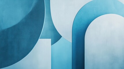 Poster - Blue abstract background Clean and simple blue tones with soft, 