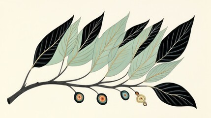 Aufkleber - Beautiful Tree Leaf