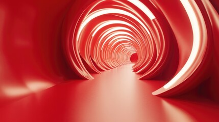 Aufkleber - 3D rendered background in vibrant red color