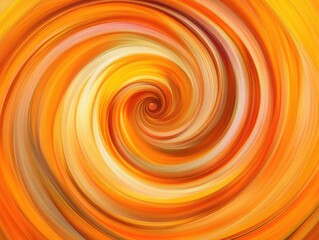 Canvas Print - Abstract swirl motion artwork with vibrant orange background for design Contemporary digital illustration with a dynamic feel