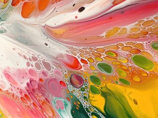 Poster - Close up of an abstract background painting High resolution hand painted original artwork on glass