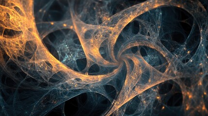 Aufkleber - Abstract fantasy background featuring intricate fractal lines