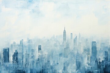 Canvas Print - New york background architecture backgrounds cityscape.