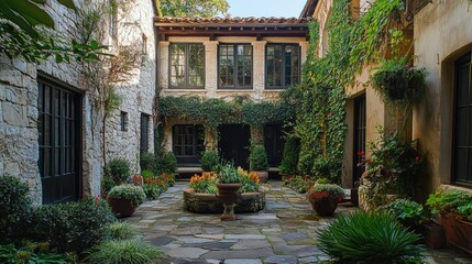 Poster - Beauty in the Stone Courtyard