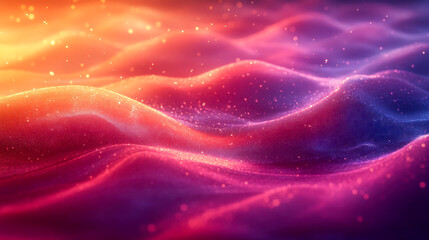 Poster - Colorful abstract energy waves flowing in a smooth, vibrant pattern. Futuristic, energy, science, technology