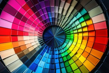 A beautiful color wheel background.