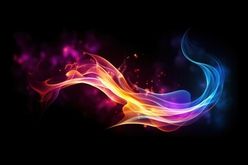 Wall Mural - Flame light backgrounds pattern.