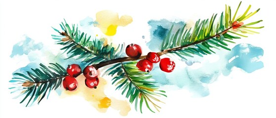 christmas watercolor background