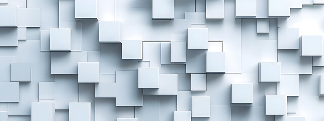 Poster - Abstract 3D Cube Pattern