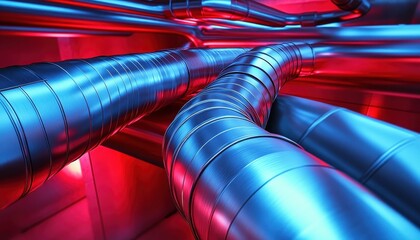 Hot water pipe insulation for energy conservation in industrial facilities