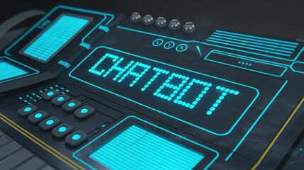Futuristic Chatbot Control Interface Design