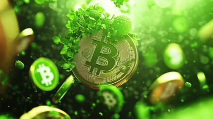 Poster - The Rise of Green Cryptocurrencies Sustainable Solutions for Digital Currency