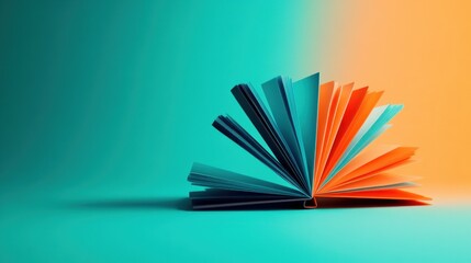 Aufkleber - Creative color book arrangement showcasing vibrant pages