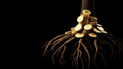 Poster - Bitcoin tree symbolizing growth and investment opportunities in the cryptocurrency market
