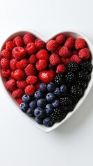 Heart-shaped fruit bowl surrounded by medical charts, representing the role of nutrition in preventing heart disease, [Nutrition, Heart Health, Prevention]