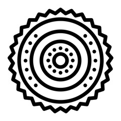 Wall Mural - Flywheel Vector Design Icon Style