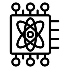 Quantum Quotient Vector Design Icon Style