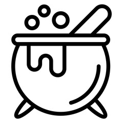 Spellbound Cauldron Vector Design Icon Style